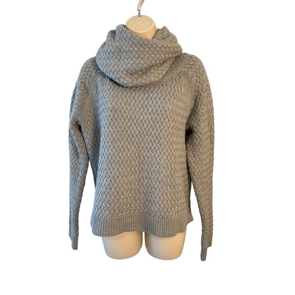 New York &‎ Company Gray Knit Cowl Neck Sweater 100% Acrylic Medium Pre-owned - Picture 1 of 11
